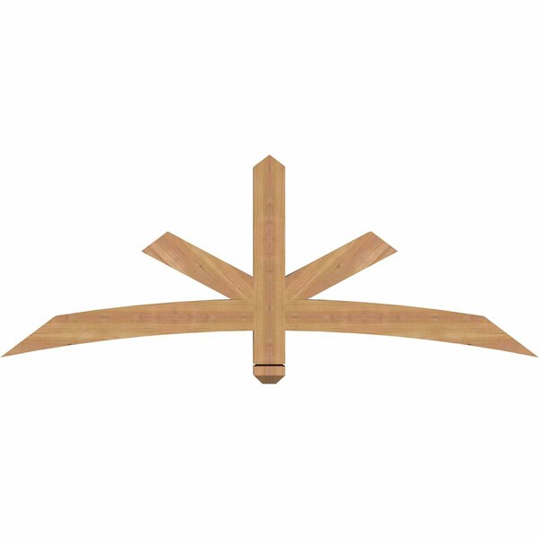 Ekena Millwork Alberta Smooth Timber Gable Bracket, Western Red Cedar, 60"W x 22"H x 3 1/2"D x 3 1/2"F, 9/12 Pitch GBW060X22X0404ALB00SWR - main